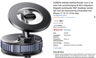 UGREEN mobiele telefoonhouder met zuignap voor €19,17 bij Amazon