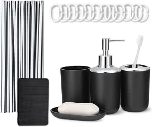 Amazon Basics Set de Accesorios de Baño por 8.43€