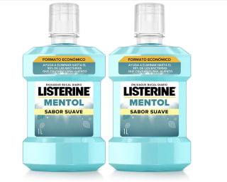 Listerine mentol sabor suave 2 x 1 L por 7,25€
