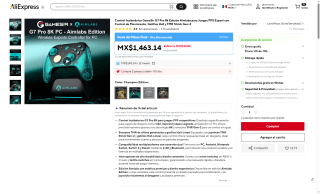 Control GameSir G7 Pro por $1,135 | Oferta AliExpress