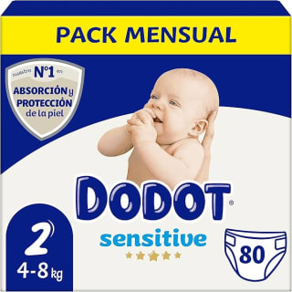 160 pañales Dodot Pañales Bebé Sensitive Talla 2 por 24,93€