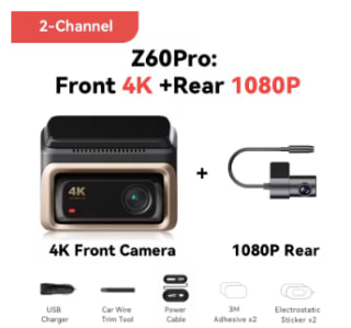 DDPAI 4K Dashcam Z60 Pro voor €138,69 dmv code bij Aliexpress