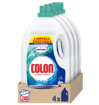 4 botellas Colon Nenuco Detergente para la lavadora total 240 lavados por 34,80€