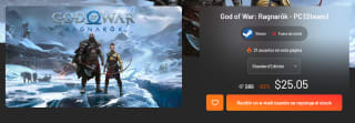 God of War: Ragnarök (PC) por $470 | Oferta Instant Gaming