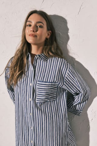 Women'Secret Camisola corta camiseta rayas por 15.29€.