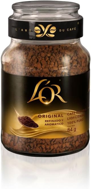 L'OR Café Soluble Liofilizado 84g por $59 en Amazon