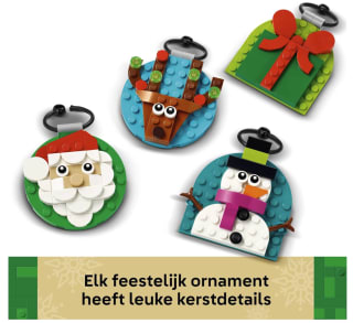 LEGO Schattige kerstversieringen 3 stuks voor 8,24 euro