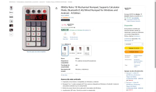8BitDo Retro 18 Mechanical Numpad por $607 | Amazon