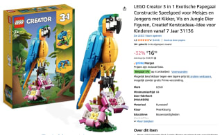 LEGO Creator 3-in-1 exotische papegaai voor €16,99 bij Amazon