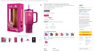 Stanley x Barbie '70s Superstar Quencher 40oz por $683 en Amazon