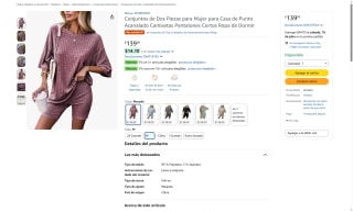 Conjunto Mujer ZETIENYMX 2 Piezas por $139 | Oferta Amazon