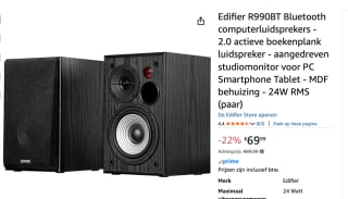Edifier R990BT luidspreker voor €69,99 bij Amazon