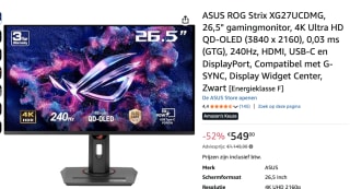 ASUS ROG Strix XG27UCDMG QD-OLED voor €549 bij Amazon