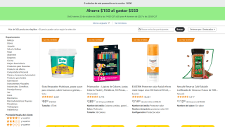 Ahorra $150 al gastar $550 en artículos seleccionados en Amazon
