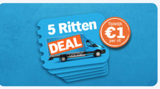 Rittendeal — 10 ritten voor €9 bij Albert 5 ritten voor €5 of 10 ritten voor €9