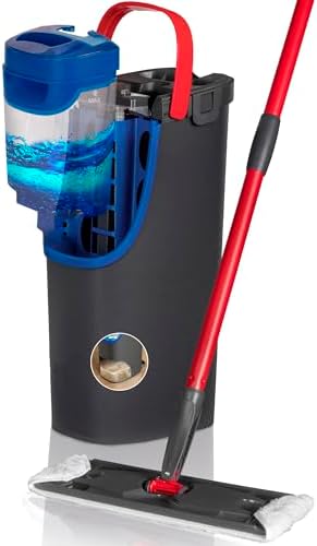 Vileda H2Pro Sistema de Mopa Plana, Microfibra Gris y Azul por 44.99€