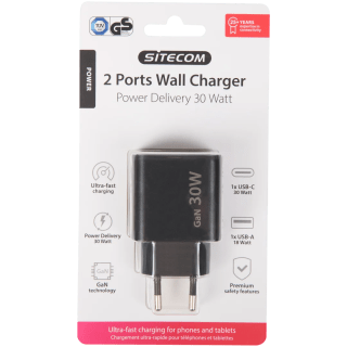 Sitecom snelle wandlader GaN 30 watt voor €6,98 bij de Action