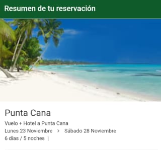 Vuelo + Hotel Punta Cana (6 días/5 noches) desde $8,580 en Liverpool