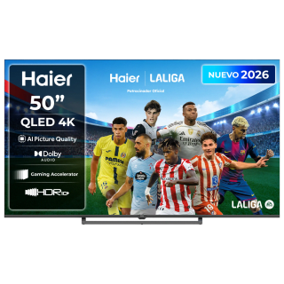 TV QLED 50" Haier S80G Series H50S80GUX, QLED 4K HDR10, Google TV por 288.15€