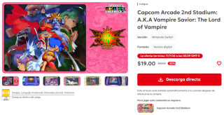 Capcom Arcade 2nd Stadium: A.K.A Vampire Savior: The Lord of Vampire por $19