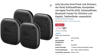 Eufy Smart Tracker Link 4-pack voor €39,99 bij Amazon