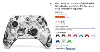 Xbox draadloze controller – Speciale editie Storm Breaker voor €55,99 bij Amazon