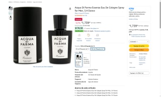Perfume Acqua Di Parma Essenza 100ml por $1740 | Oferta Amazon