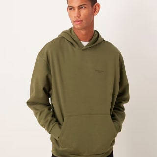 Sudadera con capucha ASOS DESIGN caqui por 7,64€