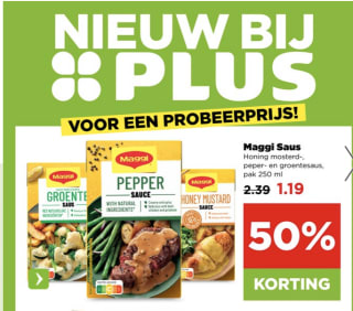 50% korting op geselecteerde nieuwe producten bij Plus