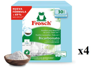 4 Paquetes de Lavavajillas 30 pastillas Frosch por 19.2€