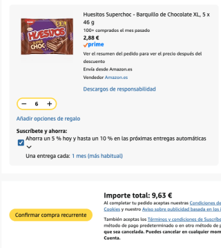30 Huesitos Superchoc XL (46 g) por 9.63€ en Amazon