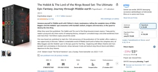 The Hobbit & The Lord of the Rings Set voor €33,99