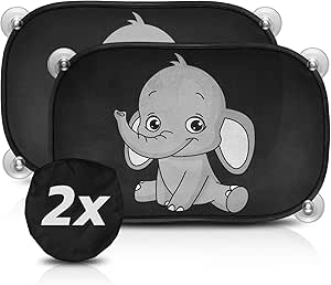 Parasol Coche Bebé Elefante con Protección UV por 4,99€