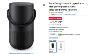Bose Portable Home Speaker voor €199,95 met Amazon prime