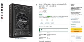 Theory11 Star Wars Silver Edition - Cartas (Lado Oscuro) por $296 en Amazon