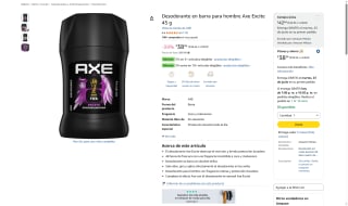 Desodorante Axe Excite 45g por $39 | Oferta Amazon