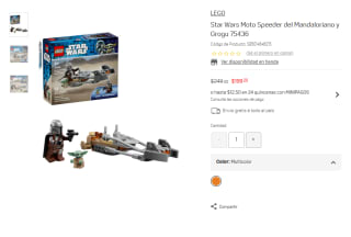 LEGO Star Wars Moto Speeder del Mandaloriano 75436 por $199 | Suburbia