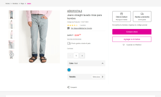 Jeans Aéropostale Rinse $240 | Oferta Liverpool