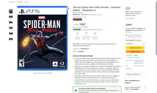 Spider-Man: Miles Morales PS5 por $599 | Oferta Amazon