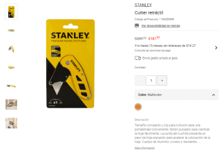Navaja Stanley 2 Piezas por $188 | Oferta Liverpool
