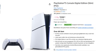 PlayStation 5 Digital Edition (SLIM VERSION) voor €389,99 dmv code bij Amazon