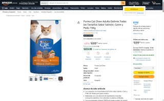 Purina Cat Chow Adulto 15Kg Salmón Carne y Pollo por $664 | Amazon
