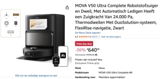MOVA V50 Ultra Complet-Robotstofzuiger-24.000Pa zuigkracht voor €640 bij Amazon