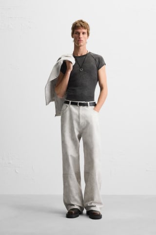 Pantalón Estampado Abstracto Zara por 15,99€