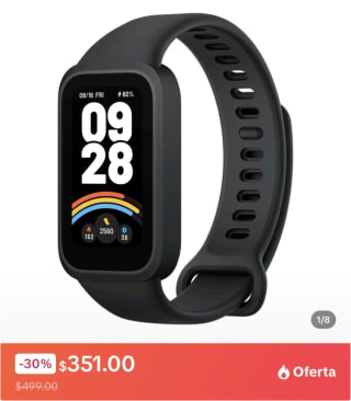 Smartwatch Xiaomi Band 9 por $351 | Tienda TikTok
