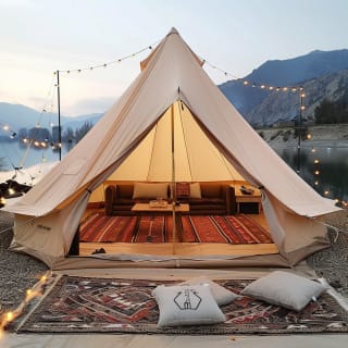 Tente Cloche en Toile 7 m Tente de Yourte 4 Saisons VEVOR à 860,99€