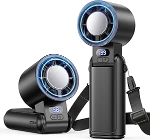 Rechargeable Handheld Clip Fan with LED Display Deal for £8.99