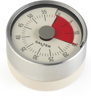 Salter Magnetic Mechanical Timer – Magnetic Base, 60- Minute Countdown Markers,
