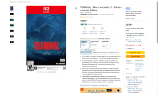 REANIMAL para Nintendo Switch 2 por $899 | Oferta Amazon