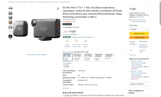 Micrófono DJI Mic Mini por $719 | Oferta Amazon